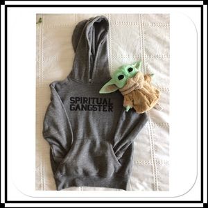 Spiritual Gangster Gray Kids Hoodie